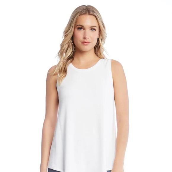 New Directions white flowy tank - Picture 1 of 4